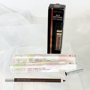 2 Clinique Cream Shaper For Eyes for Women Chocolate Luster + FREE Eye Shadow